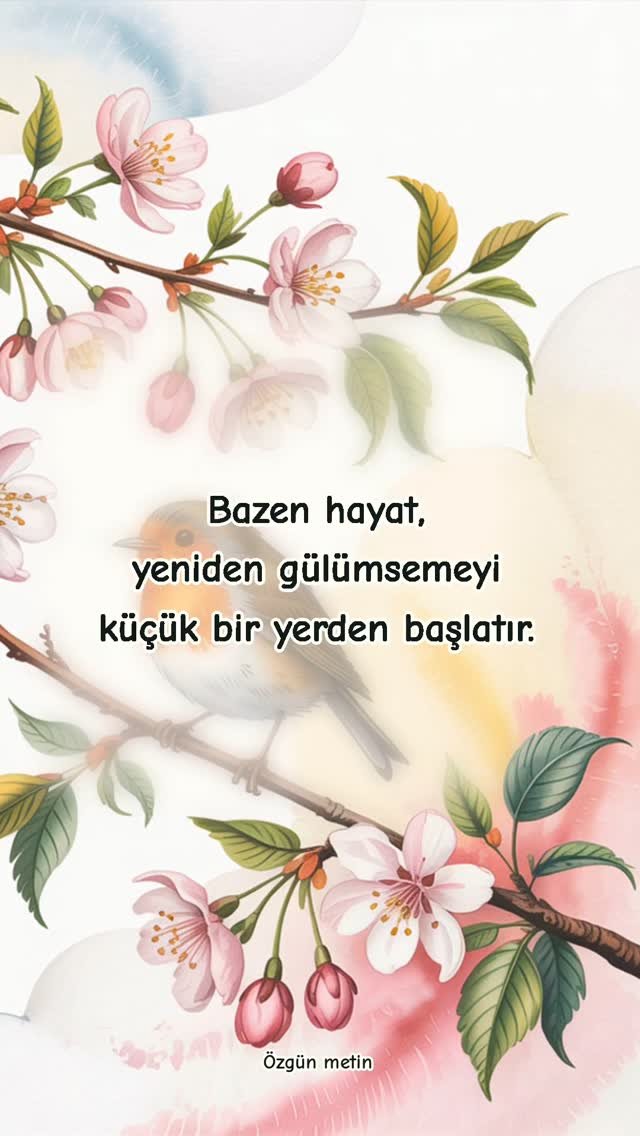 Bazı günler insan büyük mucizeler beklemez. 
Sadece içini biraz ısıtacak küçük bir işaret arar.

Bir pencereye vuran ışık, 
bir dostun sesi, 
sessizce içilen bir çay, 
yolda görülen bir çiçek…

Hayat 